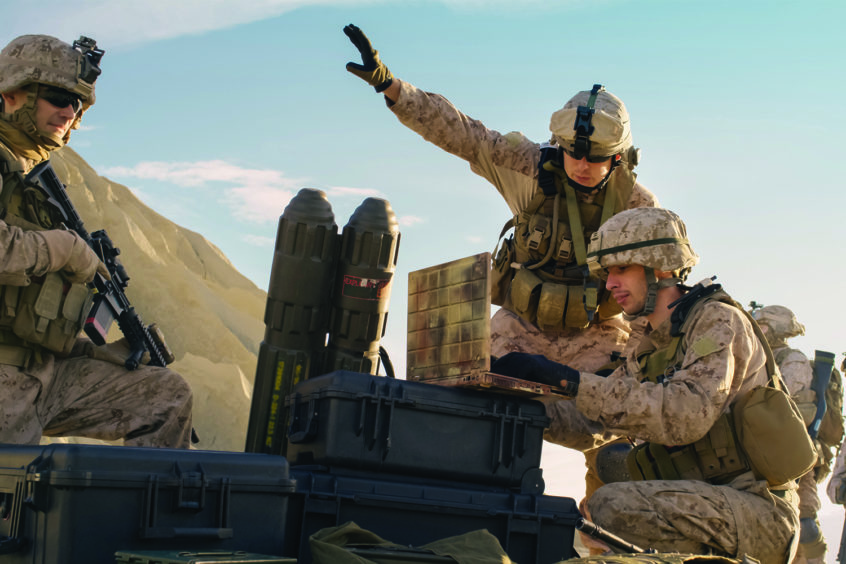 Warfighters conducting tests in the field
